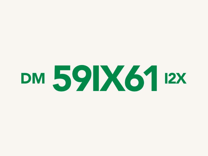 DM 59IX61 I2X